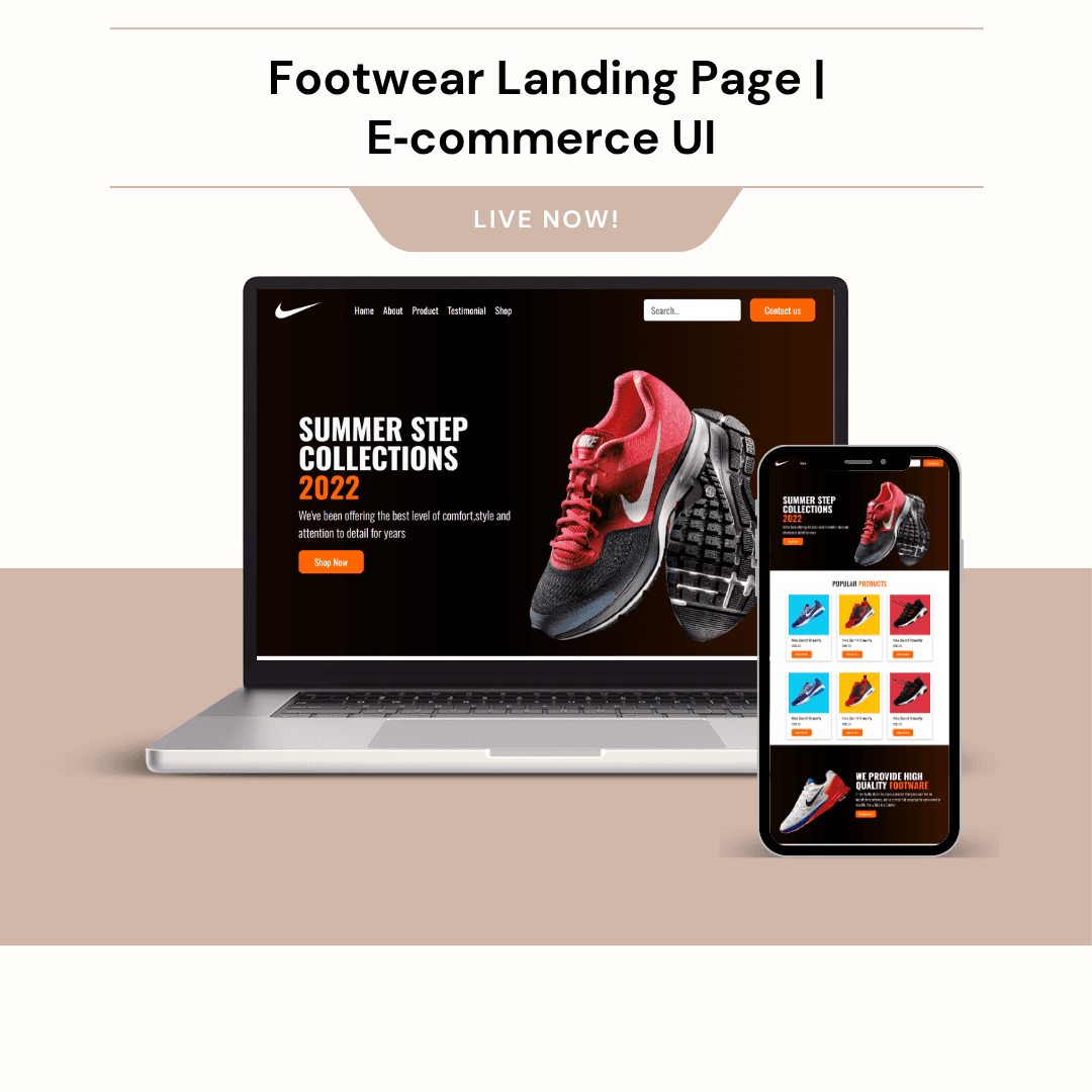 Footwear Landing Page